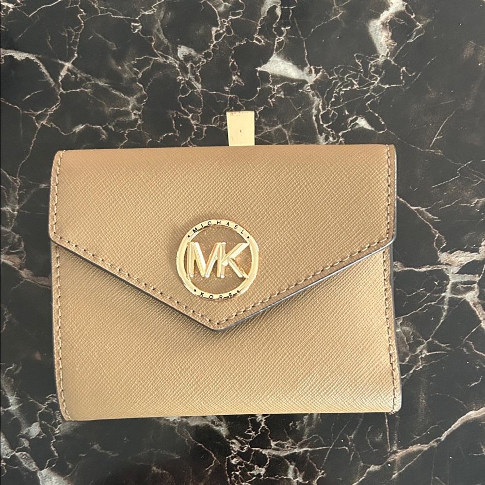 Michael Kors Gold Accent Tan Wallet